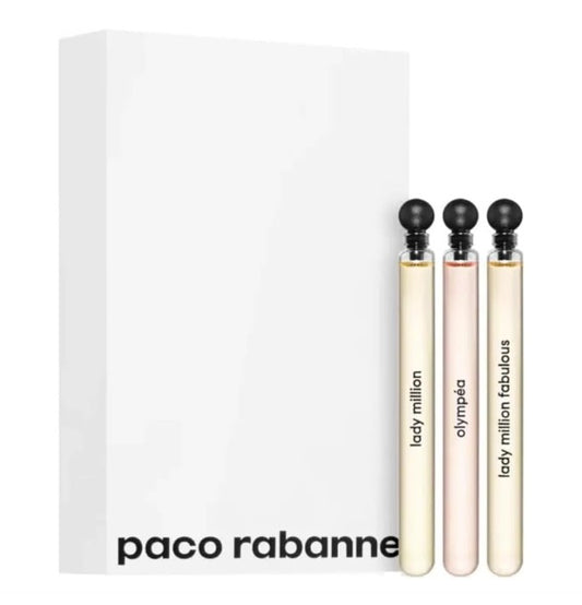Paco Rabanne Women's Miniature Perfume Set EDP 3x4ml (Lady Million, Lady Million Fabulous, Olympea)