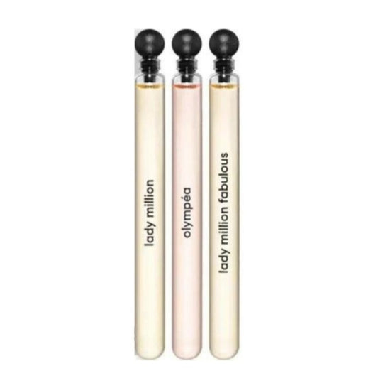 Paco Rabanne Women's Miniature Perfume Set EDP 3x4ml (Lady Million, Lady Million Fabulous, Olympea)